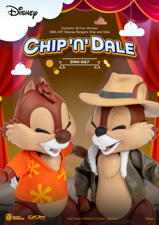 Chip 'n Dale: Rescue Rangers Dynamic 8ction Heroes DAH-057 Chip and Dale Two-Pack Gallery Image 6