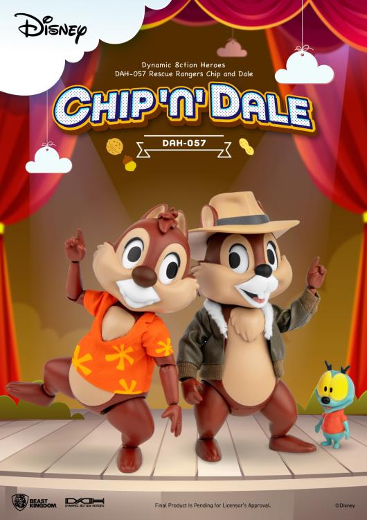 Chip 'n Dale: Rescue Rangers Dynamic 8ction Heroes DAH-057 Chip and Dale Two-Pack Gallery Image 3