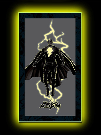 Black Adam Mini LED Poster Sign Gallery Image 2