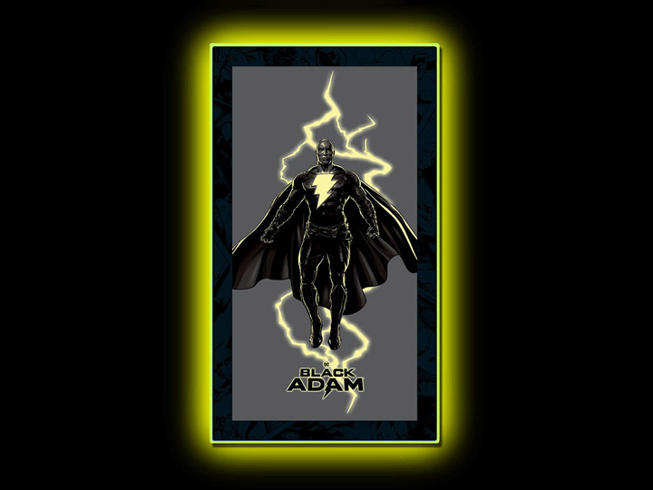 Black Adam Mini LED Poster Sign Gallery Image 1