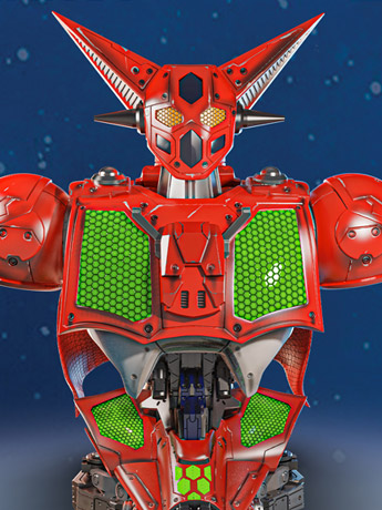 Getter Robo Super Robot Elite Getter 1 1/4 Scale Limited Edition Bust Gallery Image 2