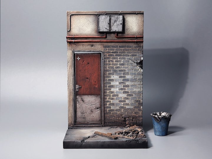 Alley Rear Door Scene 1/12 Scale Accessory Gallery Image 1