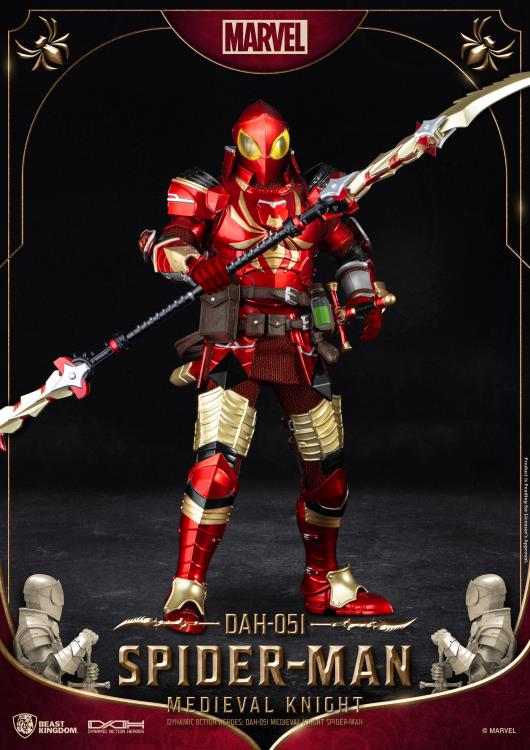 Marvel Dynamic 8ction Heroes DAH-051 Medieval Knight Spider-Man Gallery Image 6