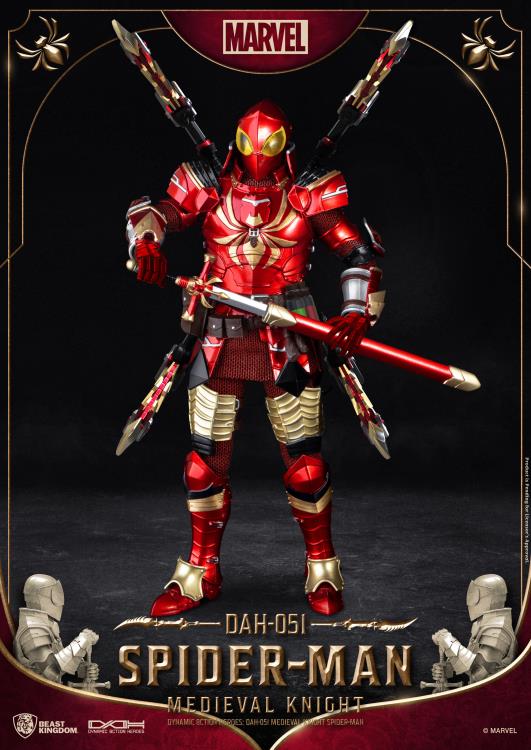 Marvel Dynamic 8ction Heroes DAH-051 Medieval Knight Spider-Man Gallery Image 3
