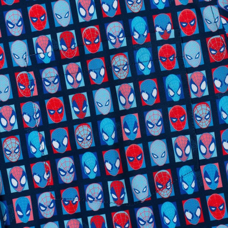Marvel Comics Spider-Man The Spidey Bunch Short Sleeve Button Up Shirt Gallery Image 7