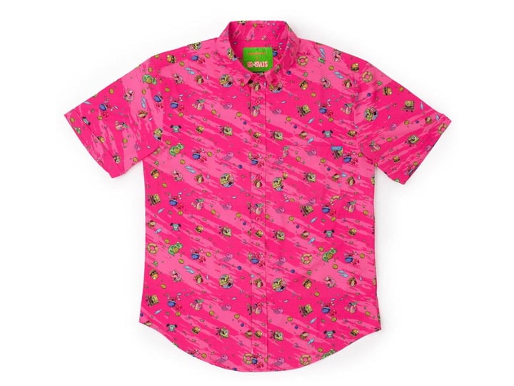 SpongeBob SquarePants Krusty Bobs Short Sleeve Button Up Shirt Gallery Image 1