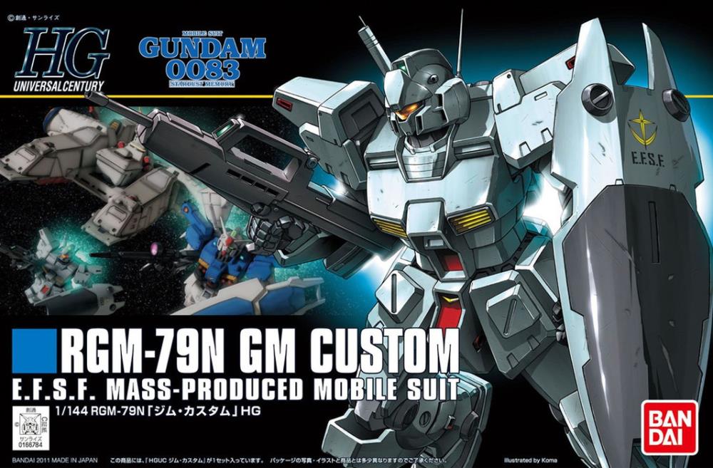 Mobile Suit Gundam 0083: Stardust Memory HGUC RGM-79N GM Custom 1/144 Scale Model Kit Gallery Image 5