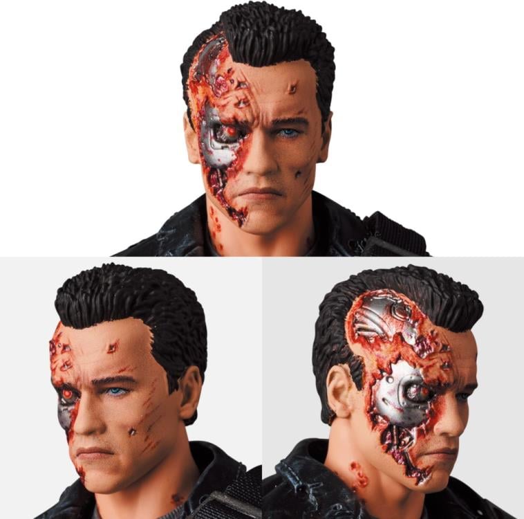 MAFEX No. 191 Battle Damaged Terminator T-800 Figure