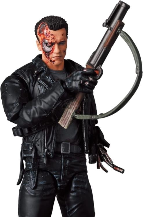 MAFEX No. 191 Battle Damaged Terminator T-800 Figure