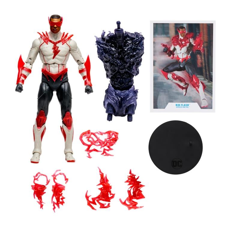 Dark Nights Death Metal: Speed Metal DC Multiverse Kid Flash Action Figure (Collect to Build: The Darkest Knight) Gallery Image 9