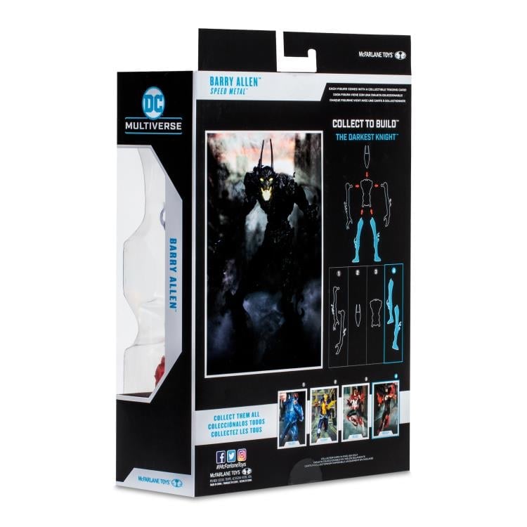 Dark Nights Death Metal: Speed Metal DC Multiverse Barry Allen Action Figure (Collect to Build: The Darkest Knight) Gallery Image 12
