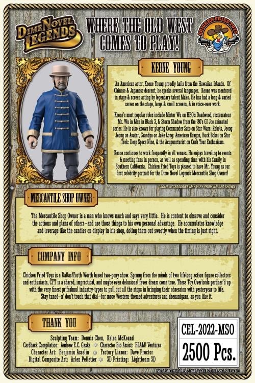 Dime Novel Legends Keone Young Mercantile Shop Owner Figure Gallery Image 6