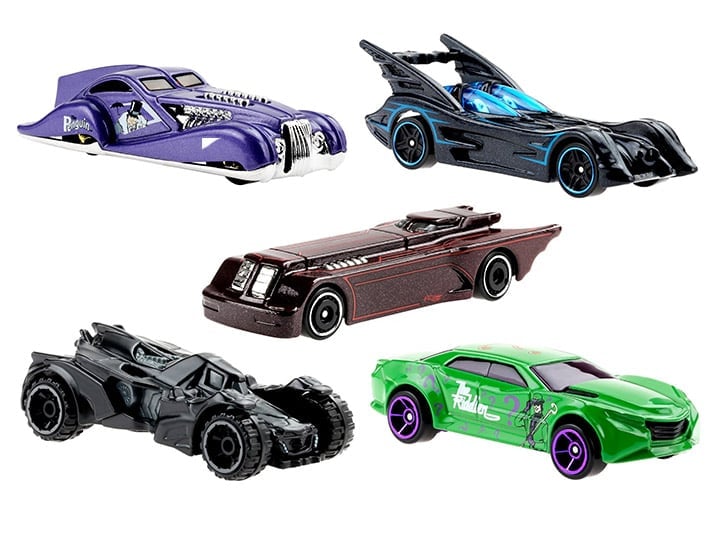 Hot Wheels Batman Mix 4 Case of 10 Cars