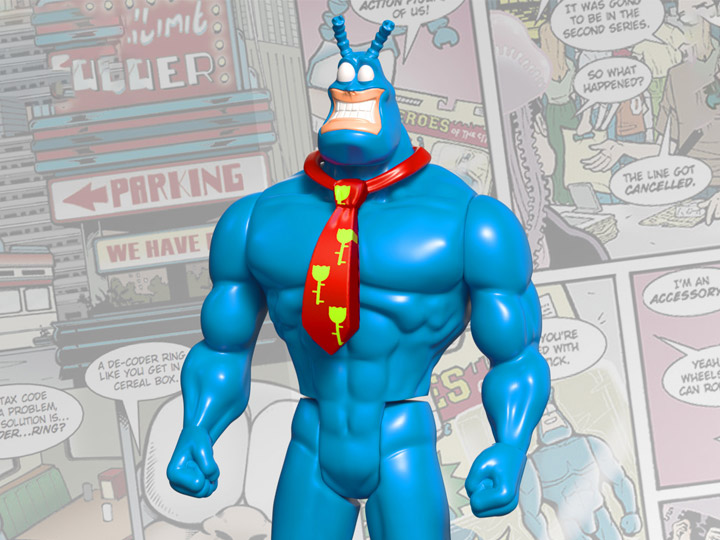 The Tick Longbox Heroes The Tick in Disguise 5" BBTS Exclusive Figure Gallery Image 1
