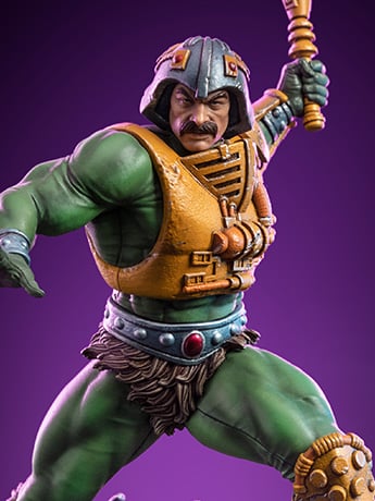 Masters of the Universe Battle Diorama Series Man-At-Arms 1/10 Art Scale Statue Gallery Image 2