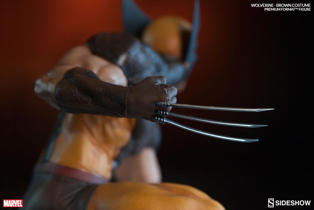 Marvel Premium Format Wolverine Brown Costume Gallery Image 7
