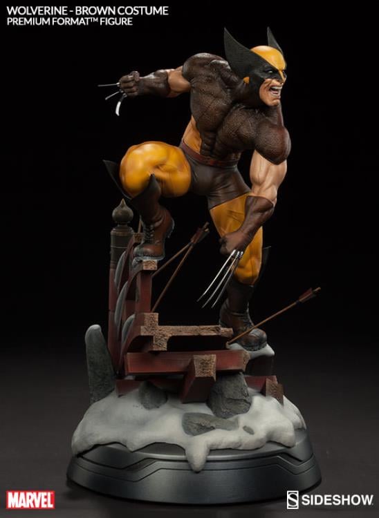 Marvel Premium Format Wolverine Brown Costume Gallery Image 4