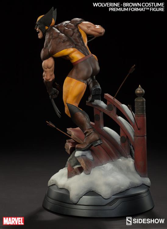 Marvel Premium Format Wolverine Brown Costume Gallery Image 5