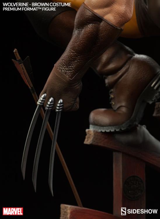 Marvel Premium Format Wolverine Brown Costume Gallery Image 6