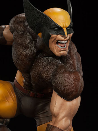 Marvel Premium Format Wolverine Brown Costume Gallery Image 2