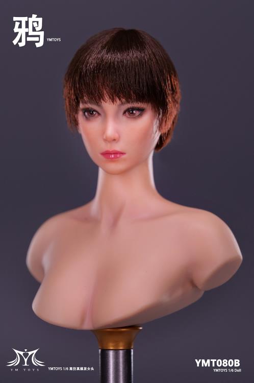 Female Head Sculpt 1/6 Scale Accessory (YMT080B) Gallery Image 3