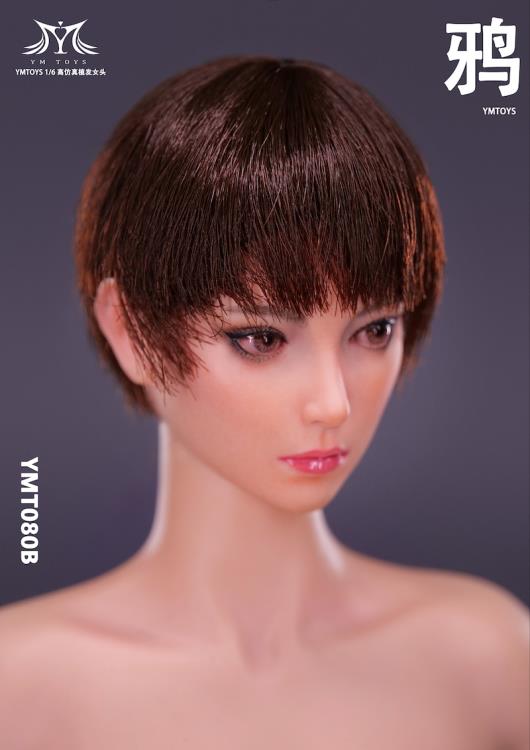 Female Head Sculpt 1/6 Scale Accessory (YMT080B) Gallery Image 6