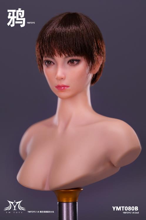 Female Head Sculpt 1/6 Scale Accessory (YMT080B) Gallery Image 4