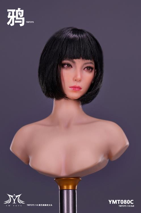 Female Head Sculpt 1/6 Scale Accessory (YMT080C) Gallery Image 3