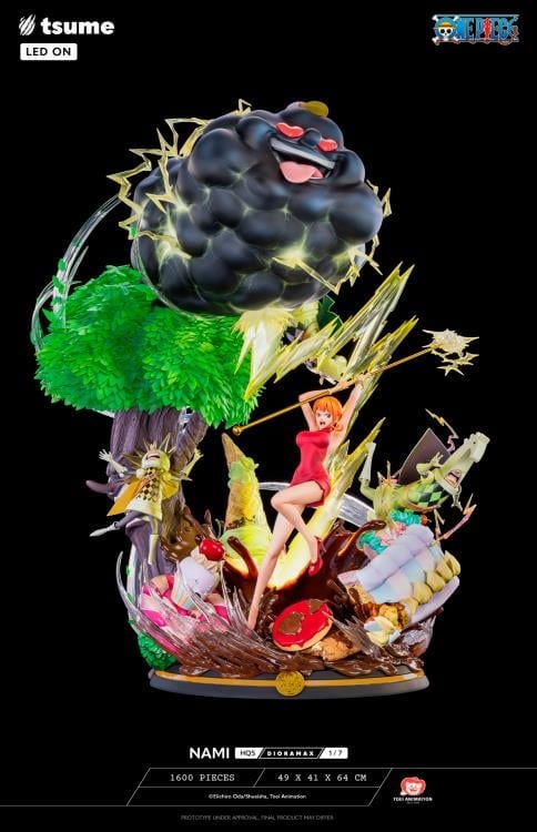 One Piece HQS Dioramax Nami 1/7 Scale Limited Edition Statue Gallery Image 14