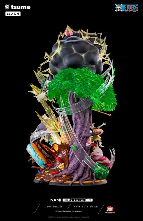 One Piece HQS Dioramax Nami 1/7 Scale Limited Edition Statue Gallery Image 6