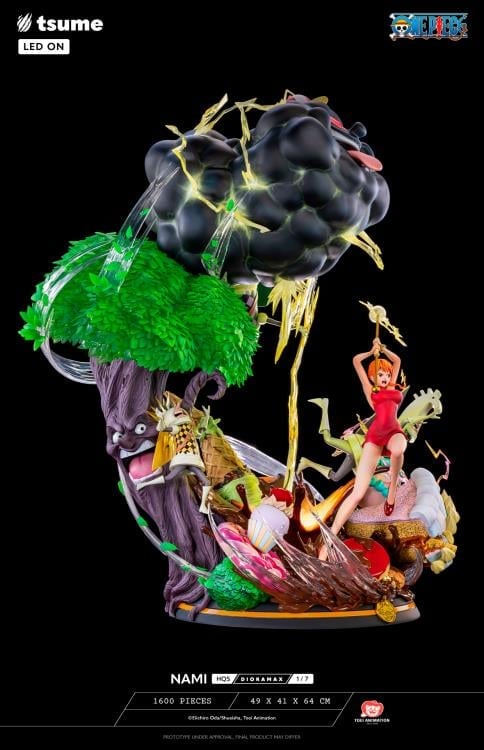 One Piece HQS Dioramax Nami 1/7 Scale Limited Edition Statue Gallery Image 4
