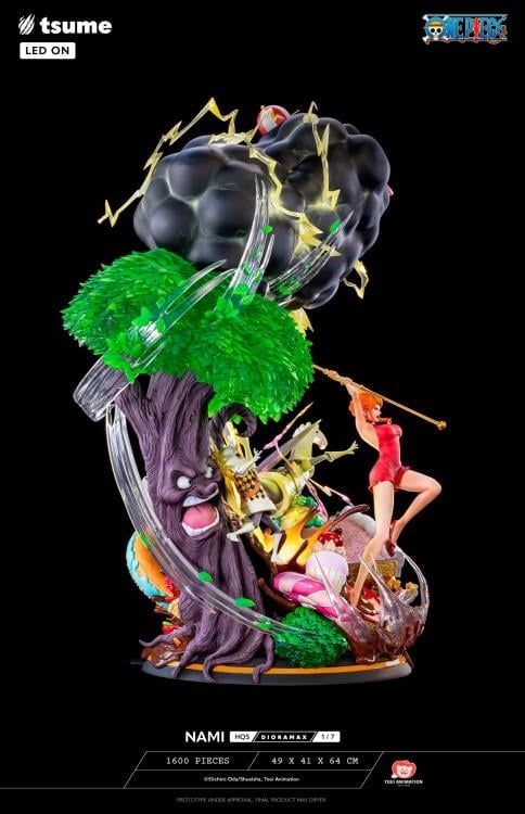 One Piece HQS Dioramax Nami 1/7 Scale Limited Edition Statue Gallery Image 5