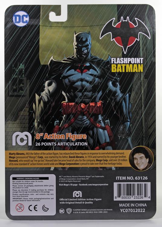 DC Heroes Flashpoint Batman 8" PX Previews Exclusive Mego Figure Gallery Image 11