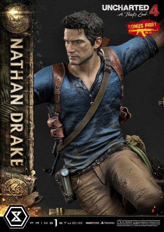 Uncharted 4: A Thief's End Ultimate Premium Masterline Nathan Drake 1/4 Scale (Deluxe Ver.) Statue with Bonus Gallery Image 23