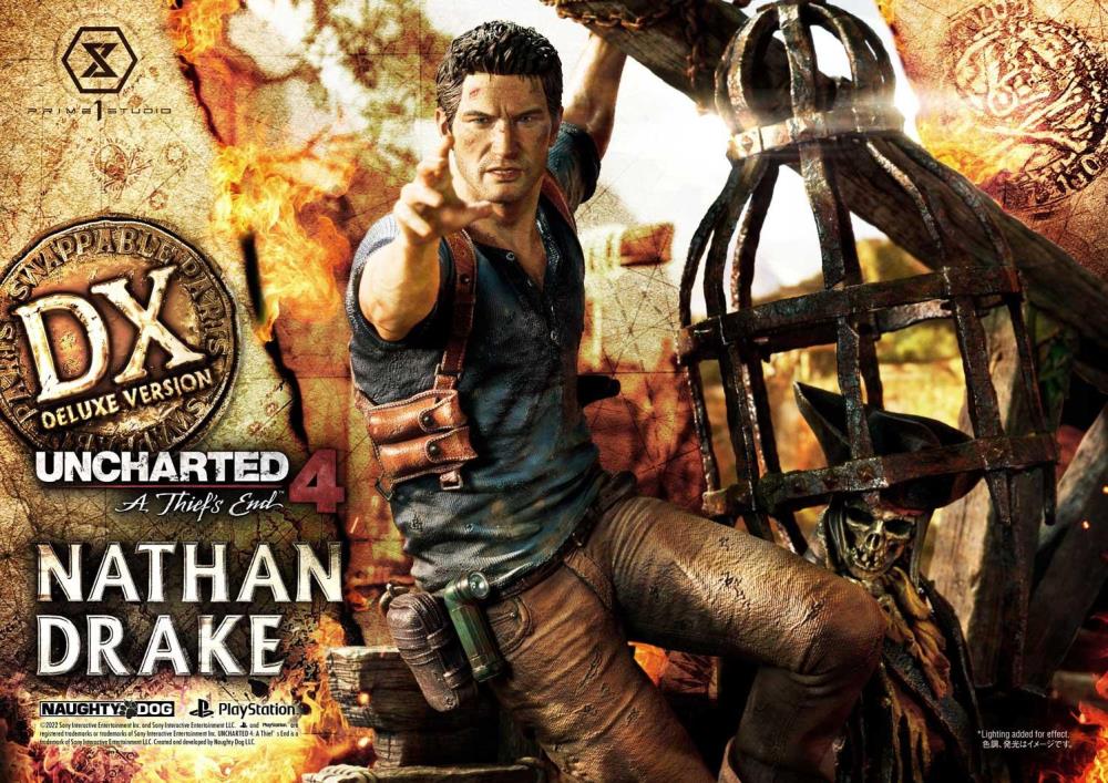Uncharted 4: A Thief's End Ultimate Premium Masterline Nathan Drake 1/4 Scale (Deluxe Ver.) Statue with Bonus Gallery Image 4