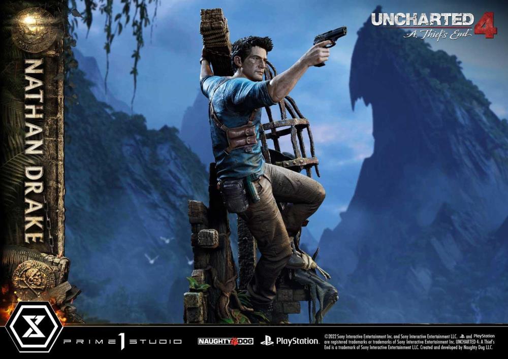 Uncharted 4: A Thief's End Ultimate Premium Masterline Nathan Drake 1/4 Scale (Deluxe Ver.) Statue with Bonus Gallery Image 9