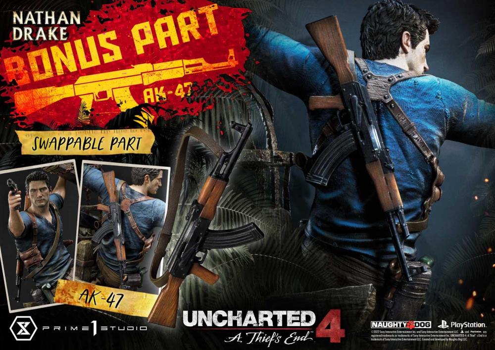 Uncharted 4: A Thief's End Ultimate Premium Masterline Nathan Drake 1/4 Scale (Deluxe Ver.) Statue with Bonus Gallery Image 5