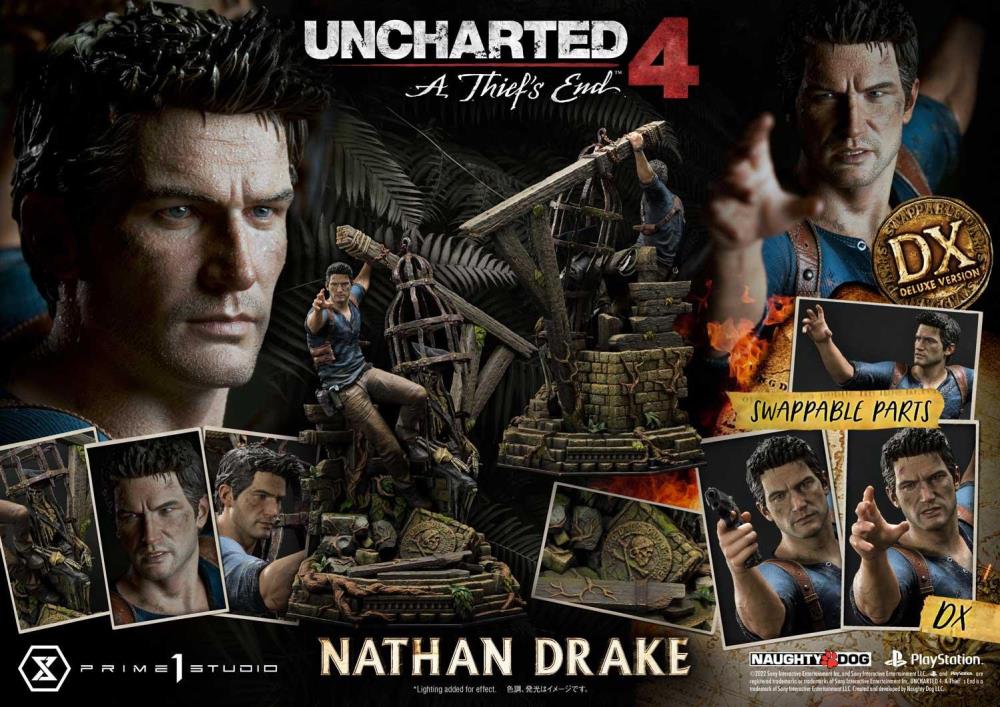Uncharted 4: A Thief's End Ultimate Premium Masterline Nathan Drake 1/4 Scale (Deluxe Ver.) Statue with Bonus Gallery Image 3