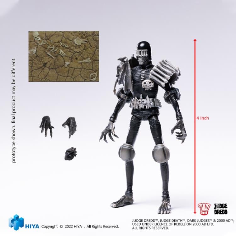 2000 AD Exquisite Mini Series Judge Death (Black & White) 1:18 Scale PX Previews Exclusive Figure Gallery Image 9