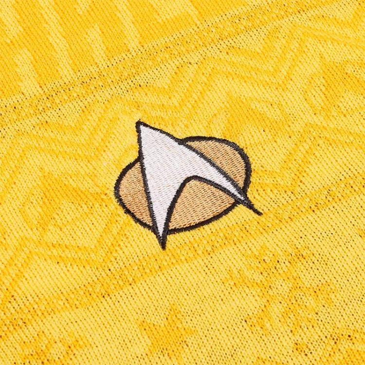 Star Trek: The Next Generation Christmas Jumper (Yellow) Gallery Image 8