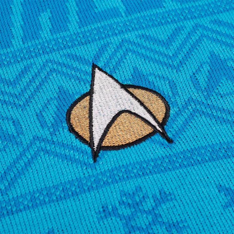 Star Trek: The Next Generation Christmas Jumper (Blue) Gallery Image 8