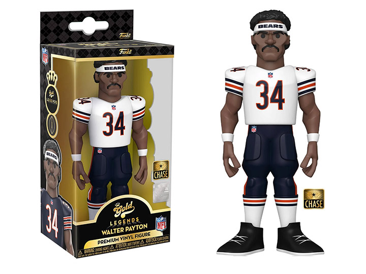 NFL: Chicago Bears Gold Legends Walter Payton 5-Inch Premium Vinyl Figure (Chase) Gallery Image 1