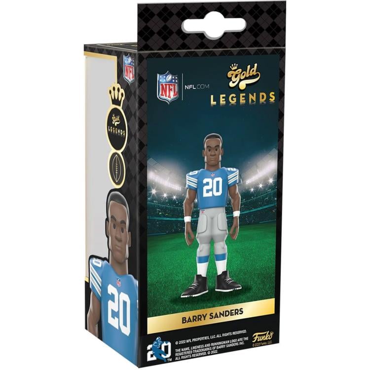 NFL: Detroit Lions Gold Legends Barry Sanders 5-Inch Premium Vinyl Figure Gallery Image 5