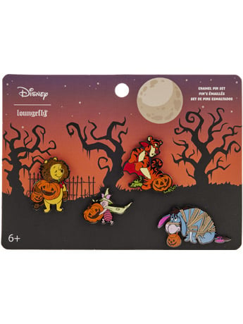 Winnie the Pooh Halloween 4-Piece Pin Set Gallery Image 2