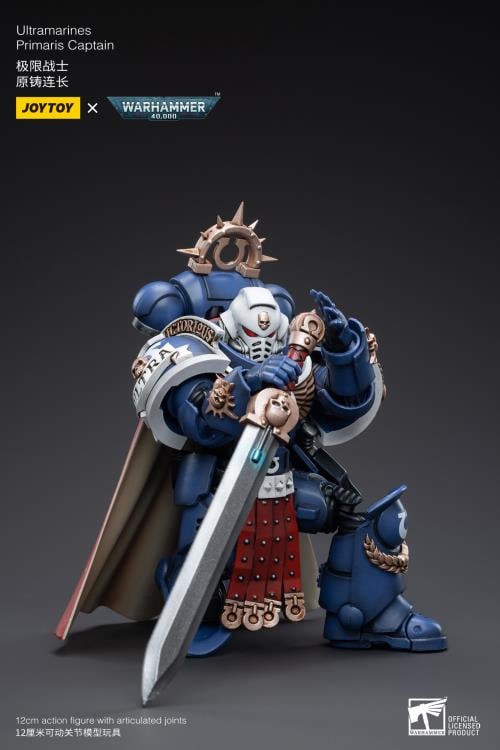 Warhammer 40K Ultramarines Primaris Captain 1/18 Scale Action Figure Gallery Image 4