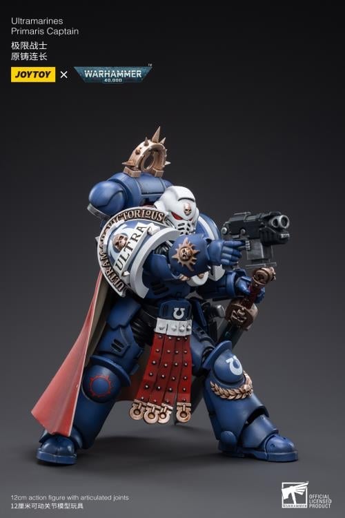 Warhammer 40K Ultramarines Primaris Captain 1/18 Scale Action Figure Gallery Image 6