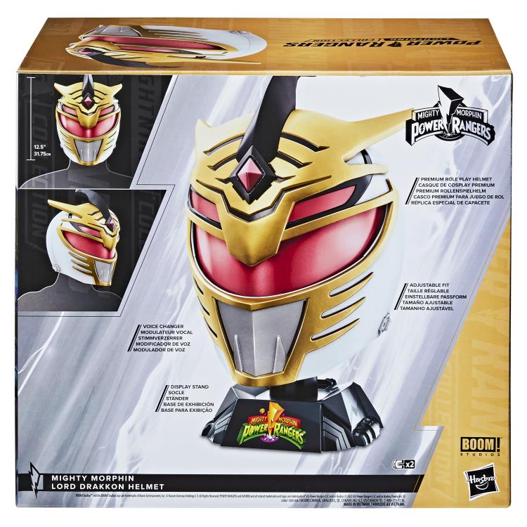 Mighty Morphin Power Rangers Lightning Collection Lord Drakkon 1:1 Scale Wearable Helmet Gallery Image 9