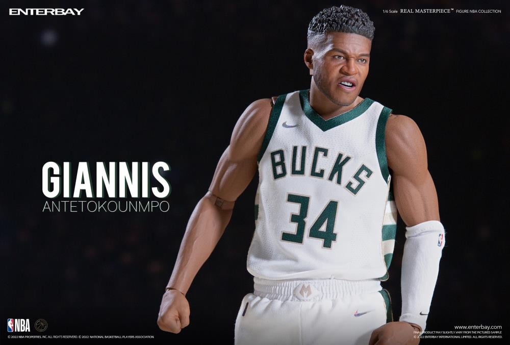 NBA Real Masterpiece Giannis Antetokounmpo 1/6 Scale Limited Edition Action Figure Gallery Image 9