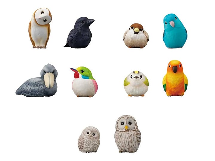 Shokugan Tenori Friends Birds Box of 12 Random Figures