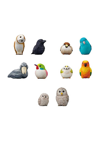 Shokugan Tenori Friends Birds Box of 12 Random Figures